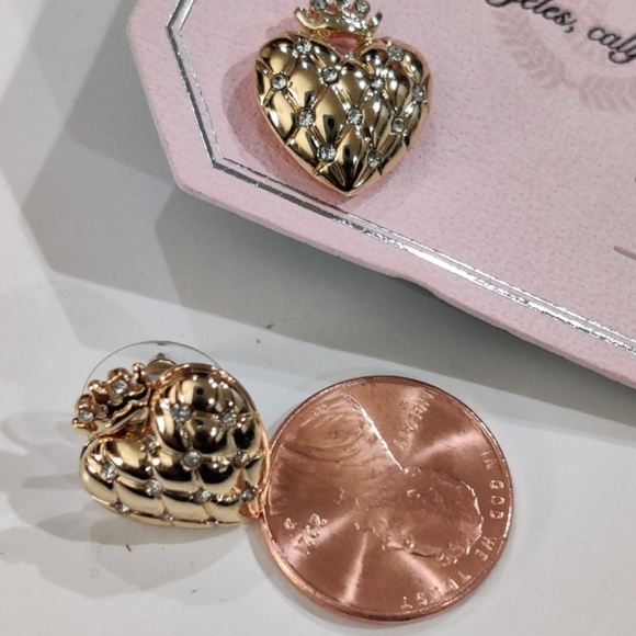 Juicy Couture Puffed Heart Earrings 👑 - Picture 7 of 10